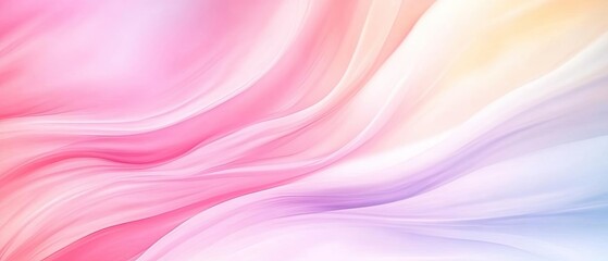 Obraz premium A soft, flowing abstract background featuring gentle swirls of pastel pink and purple hues, perfect for creative visual projects.