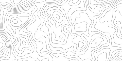 Topographic pattern texture on paper. Old topographic Map. Geographic mountain topography vector illustration.