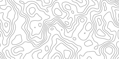 Topographic pattern texture on paper. Old topographic Map. Geographic mountain topography vector illustration.