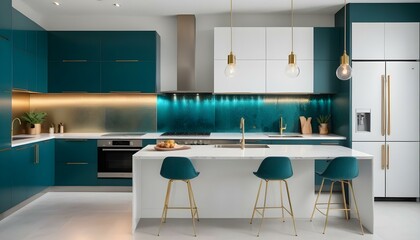 Photo interior modern design room 3d illustration