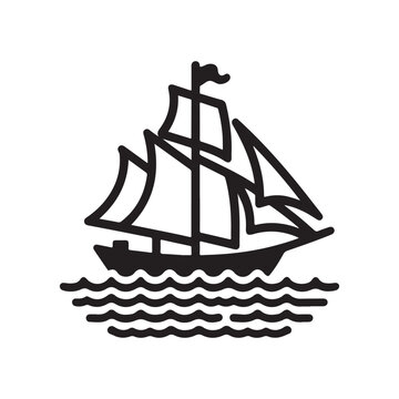 recommend clip art: Ketch Silhouette Vector Illustrations - High-Quality Nautical Graphics