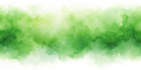 Fototapeta premium Abstract green watercolor brush painting background Framing, water, paint, texture, painting, design, brush, illustration, brush marks, green, background, brushstroke, framing