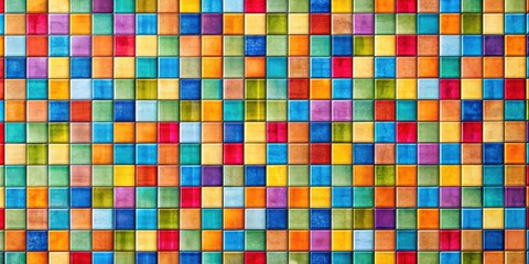 Abstract background of colorful tiles in a geometric pattern