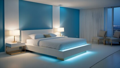 Photo interior modern design room 3d illustration