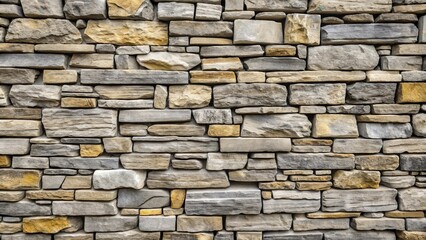 Fototapeta premium Natural grey stones wall background texture perfect for adding a rustic touch to designs