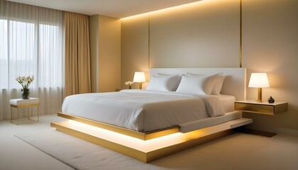 Photo interior modern design room 3d illustration