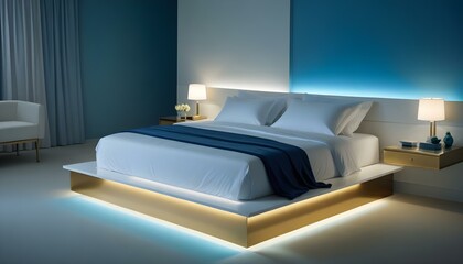 Photo interior modern design room 3d illustration