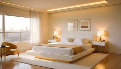 Fototapeta premium Photo interior modern design room 3d illustration