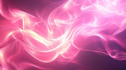 Fototapeta premium Abstract Pink and White Swirling Smoke Design