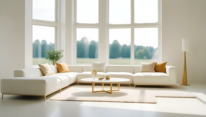 Fototapeta premium Photo interior modern design room 3d illustration