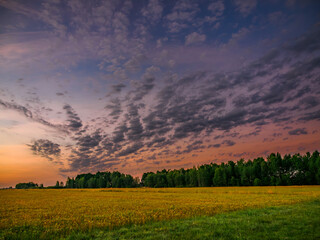 Naklejka premium Poland before sunrise