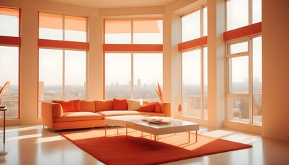 Photo interior modern design room 3d illustration