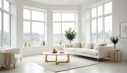 Fototapeta premium Photo interior modern design room 3d illustration