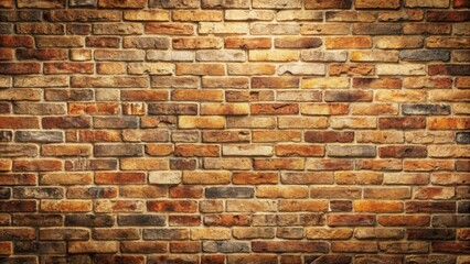Fototapeta premium Slim stones brick wall background with rustic texture and earthy tones
