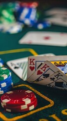 Fototapeta premium Playing cards in the casino