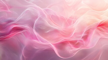 Obraz premium Abstract Pink and White Wavy Fabric Background