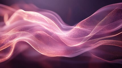 Obraz premium Abstract Pink and Gold Glittering Wave Background