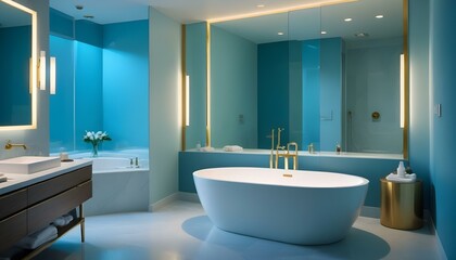 Photo interior modern design room 3d illustration