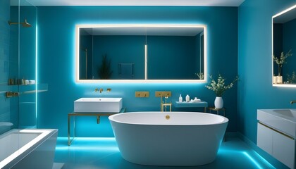 Photo interior modern design room 3d illustration