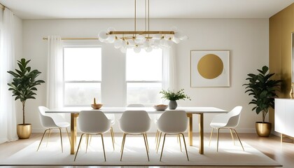 Fototapeta premium Photo interior modern design room 3d illustration