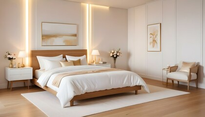 Photo interior modern design room 3d illustration