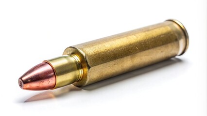 defense, shell, bullets, munition, shooting, isolated on white, weapon, empty, cartridge,ammunition, ammunition production, Empty bullet cartridge on a white background silhouette