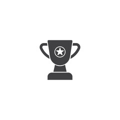 Trophy icon vector illustration template