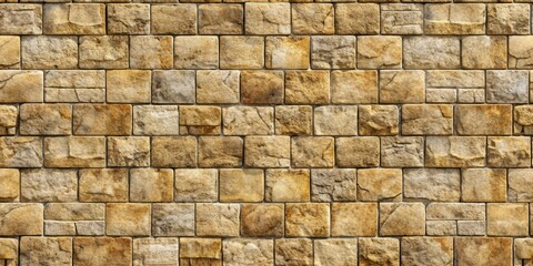Obraz premium Seamless background of an old stone wall with ashlar pattern