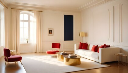 Fototapeta premium Photo interior modern design room 3d illustration