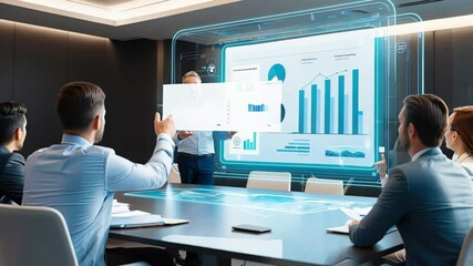 Professional Business Presentation with Data Visualization Techniques - Powered by Adobe