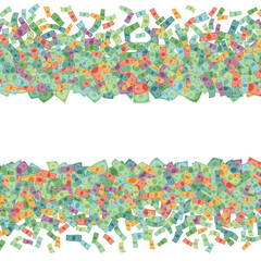 Vector money banknotes background element in flat style