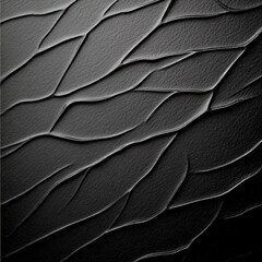 Obraz premium Textured black surface with flowing wave patterns, ideal for backgrounds, branding, or abstract designs.