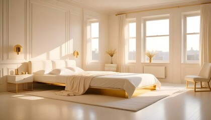 Fototapeta premium Photo interior modern design room 3d illustration