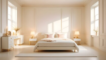 Photo interior modern design room 3d illustration