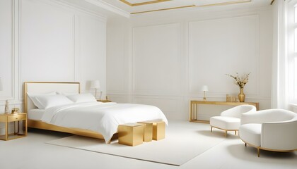 Photo interior modern design room 3d illustration