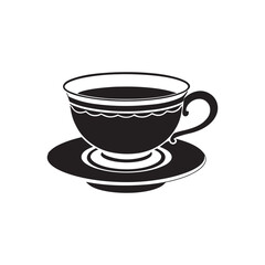Coffee cup icon, tea cup logo, vector illustration food symbols silhouette image template.eps 10.