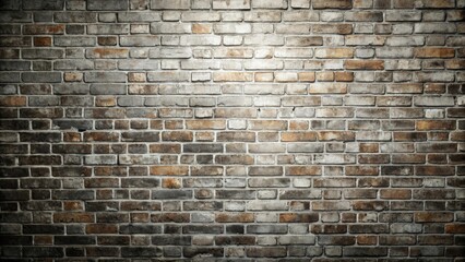 Obraz premium Distressed gray brick wall with grunge texture for background