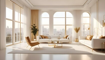 Photo interior modern design room 3d illustration