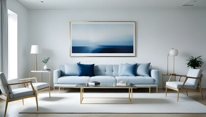 Photo interior modern design room 3d illustration