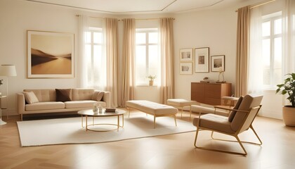 Photo interior modern design room 3d illustration