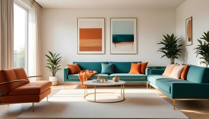 Photo interior modern design room 3d illustration