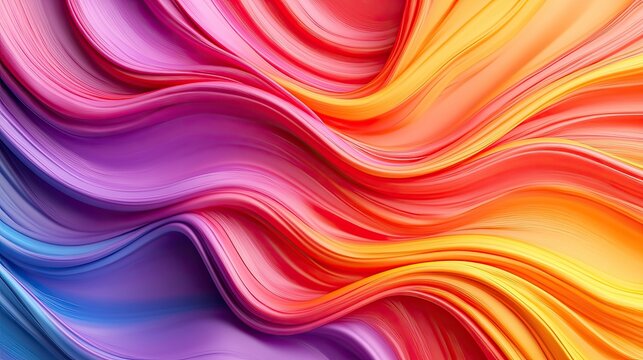 Vibrant swirling colors create a dynamic abstract background, featuring harmonious gradients of pink, purple, orange, and yellow.