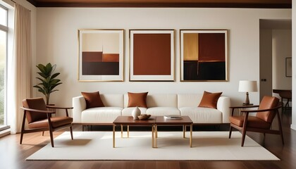 Fototapeta premium Photo interior modern design room 3d illustration