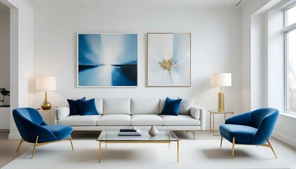 Photo interior modern design room 3d illustration