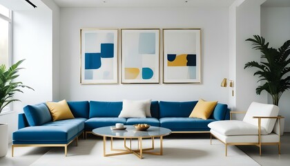 Photo interior modern design room 3d illustration