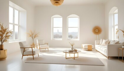 Photo interior modern design room 3d illustration