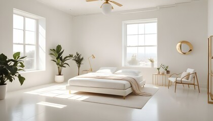 Photo interior modern design room 3d illustration