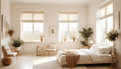 Fototapeta premium Photo interior modern design room 3d illustration