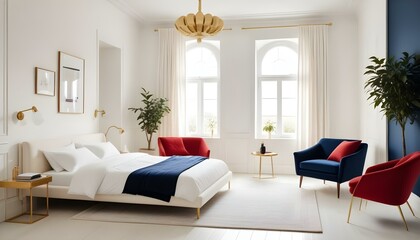 Fototapeta premium Photo interior modern design room 3d illustration