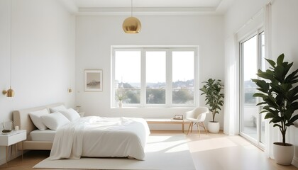 Photo interior modern design room 3d illustration